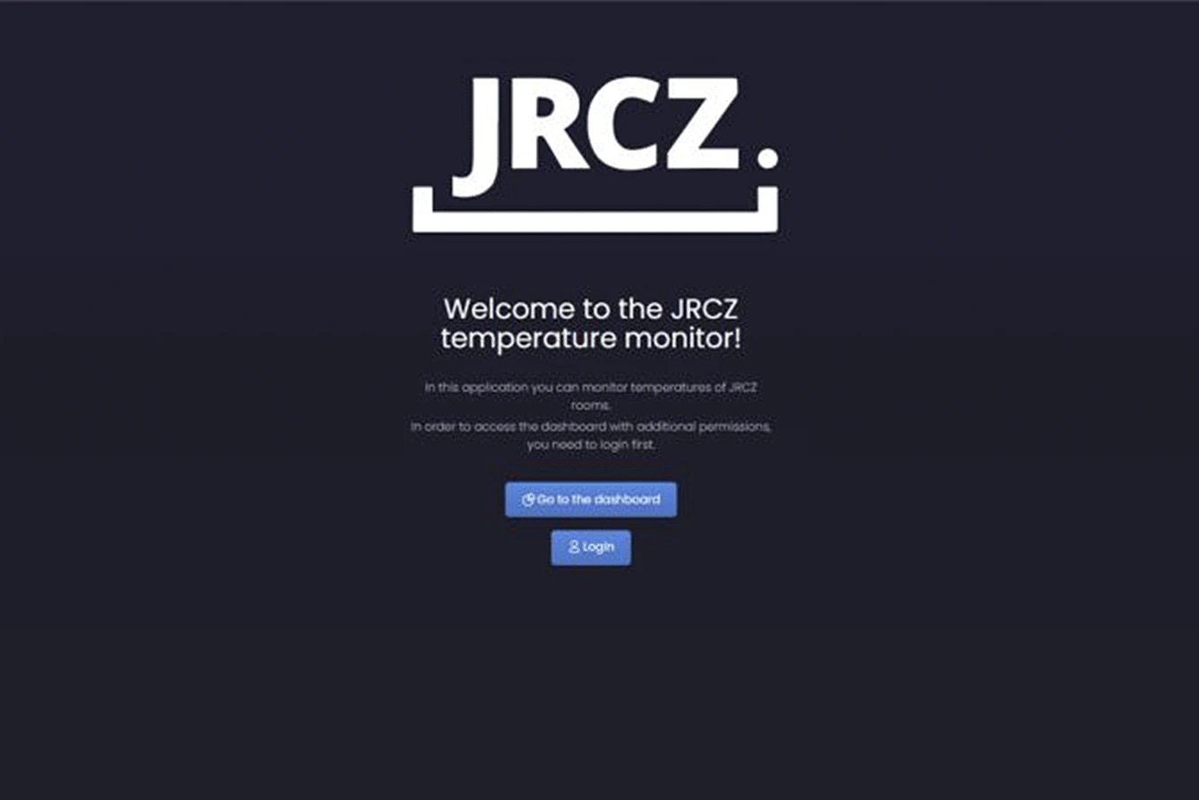 JRCZ Temperature Monitoring Applicatie